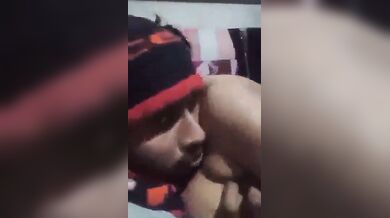 Village Aunty’s Boobs Sucked Lover Viral Sex