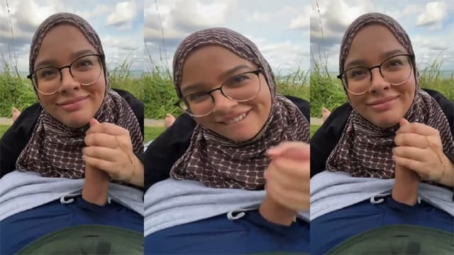 Hijabi Maal Babe – Public Park Big Cock Riding Viral