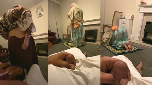 Muslim Hot Wife Doing Namaz Husband Jerking Viral Sex Videos